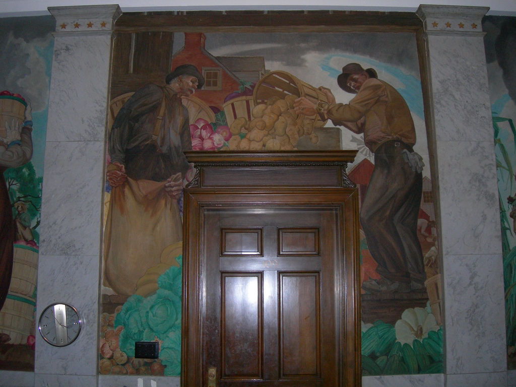 Post Office former Mural Dover DE Living New Deal