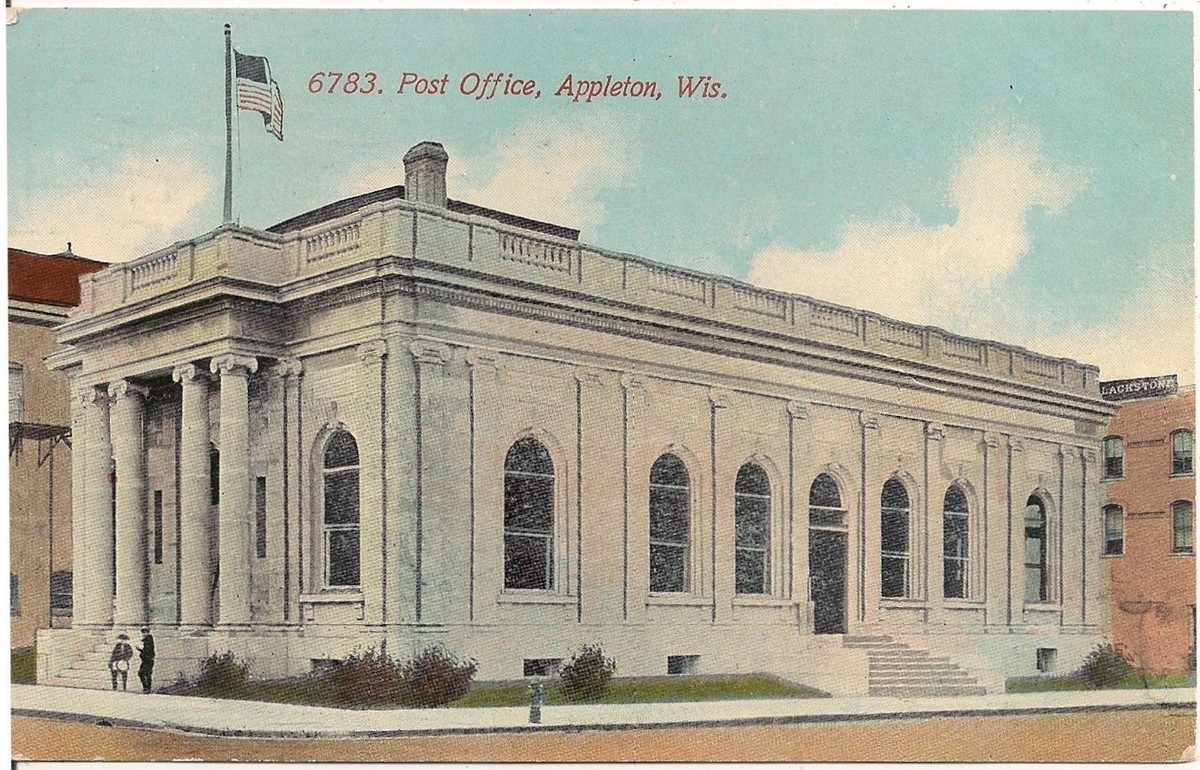 Post Office In Appleton WI Postcard 1912 EBay