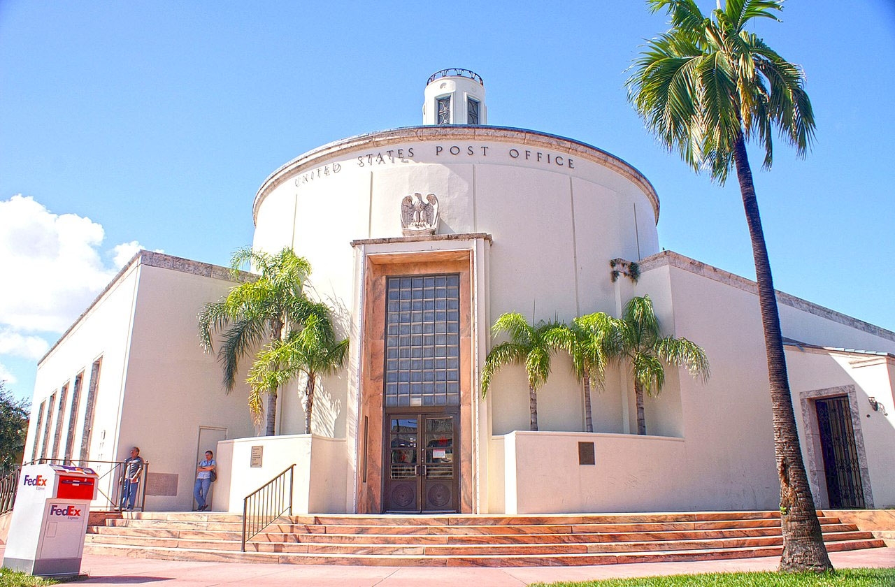 Post Office Miami Beach FL Living New Deal