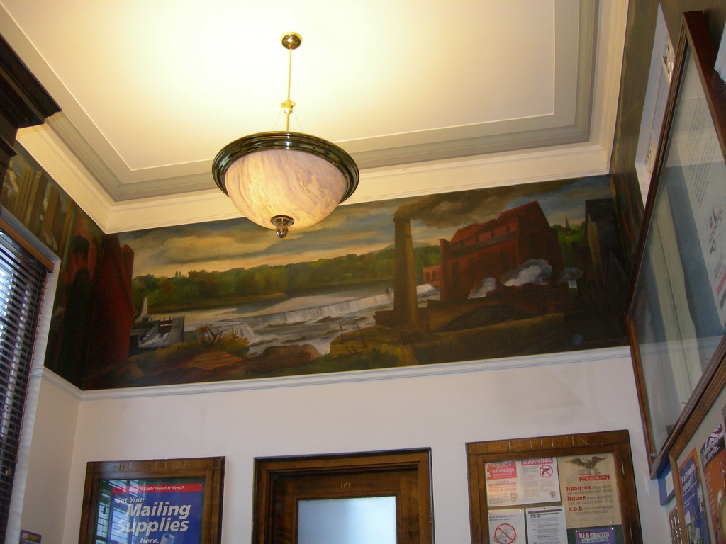 Post Office Murals Hudson Falls NY Living New Deal