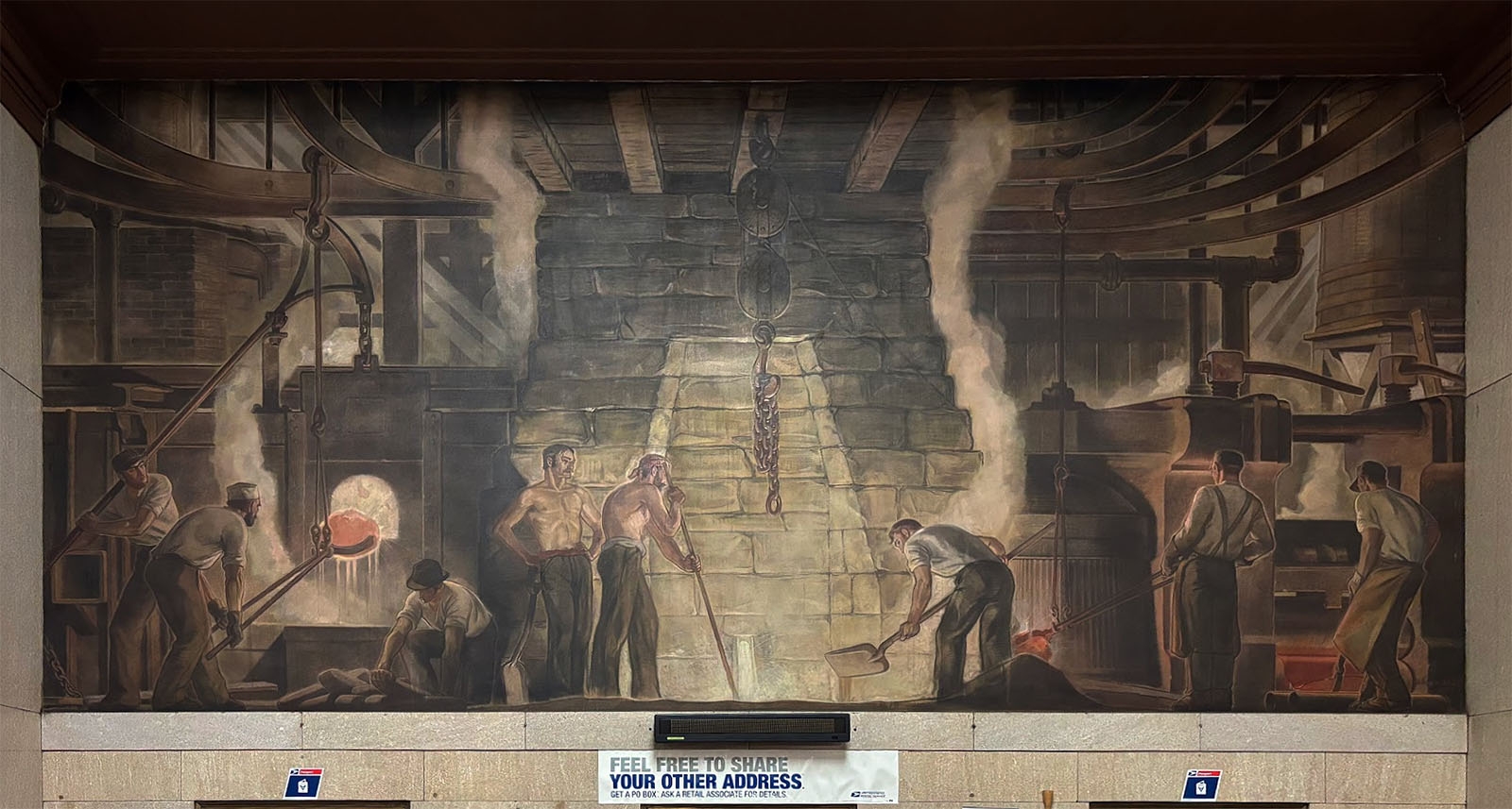 Post Office Murals Warren OH Living New Deal