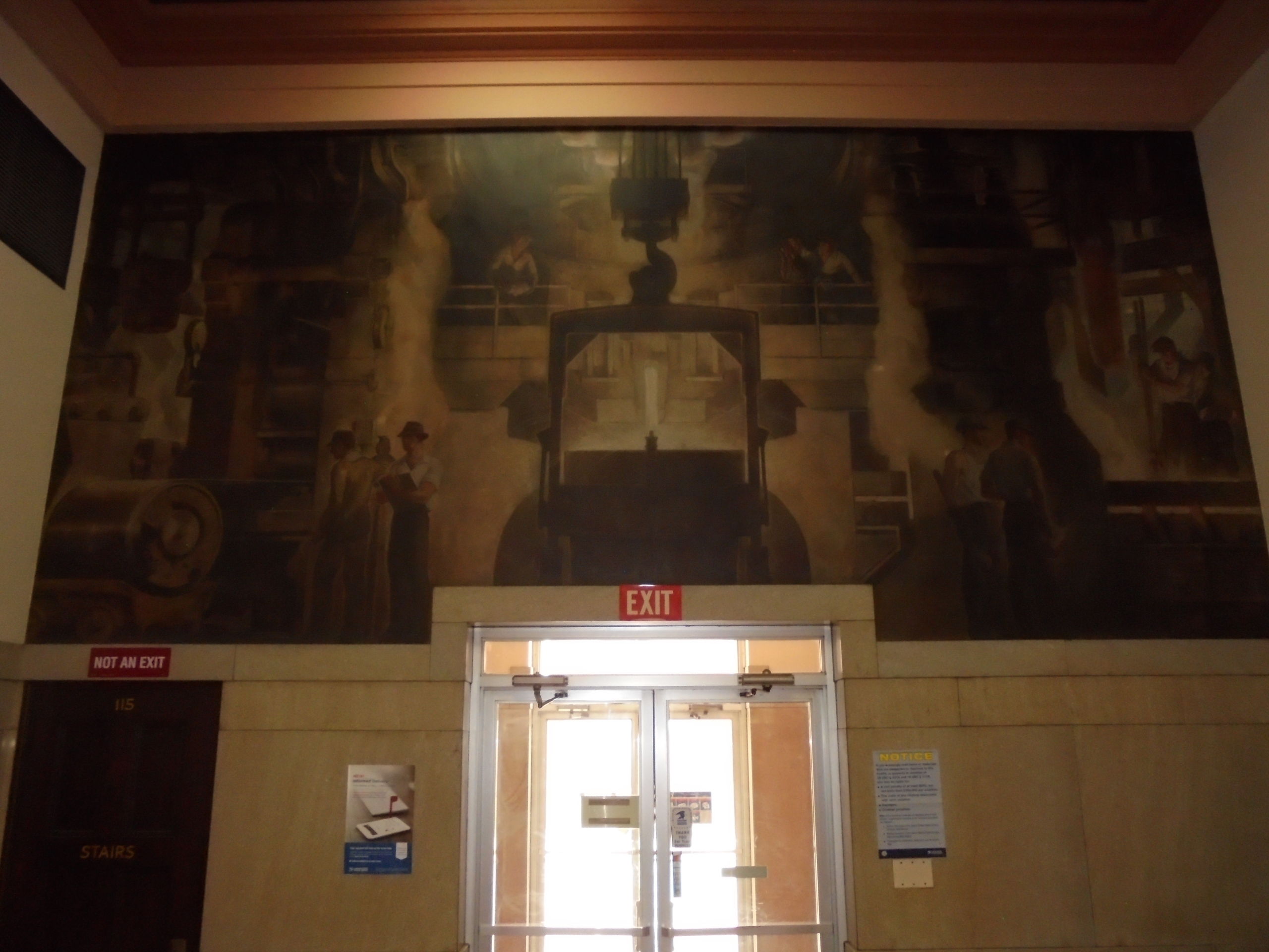 Post Office Murals Warren OH Living New Deal
