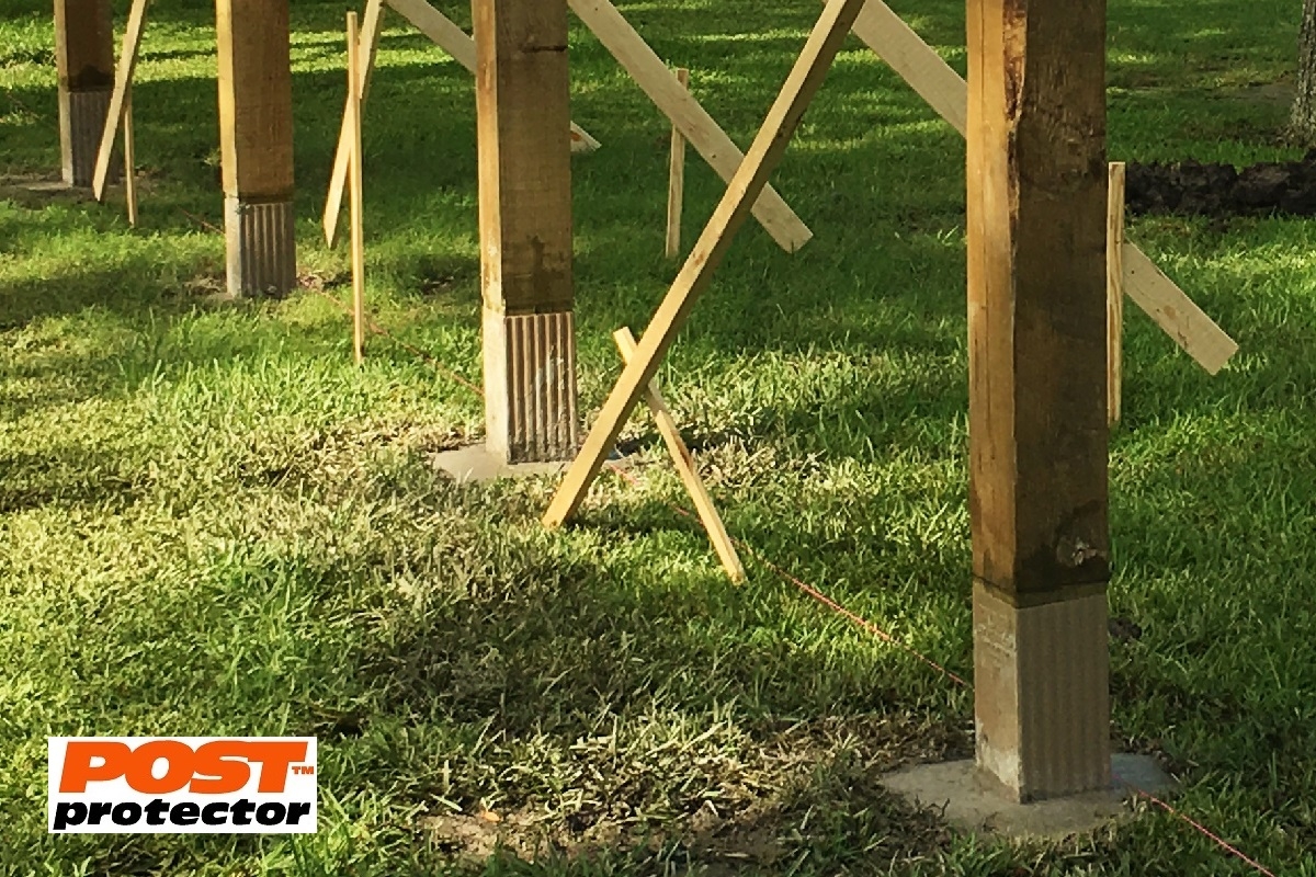 Post Protector For 6 X 6 Fence Posts