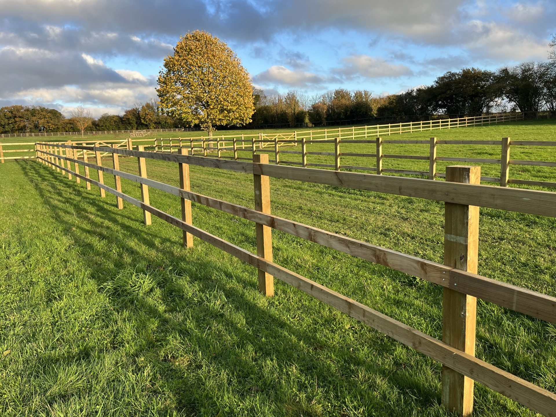 Post Rail Contour Fencing