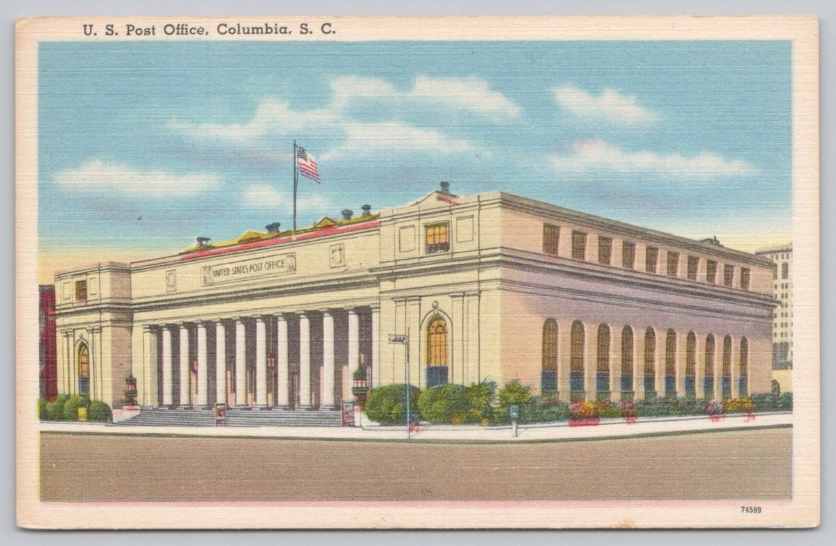 Postcard US Post Office Columbia South Carolina Posted 1960 EBay
