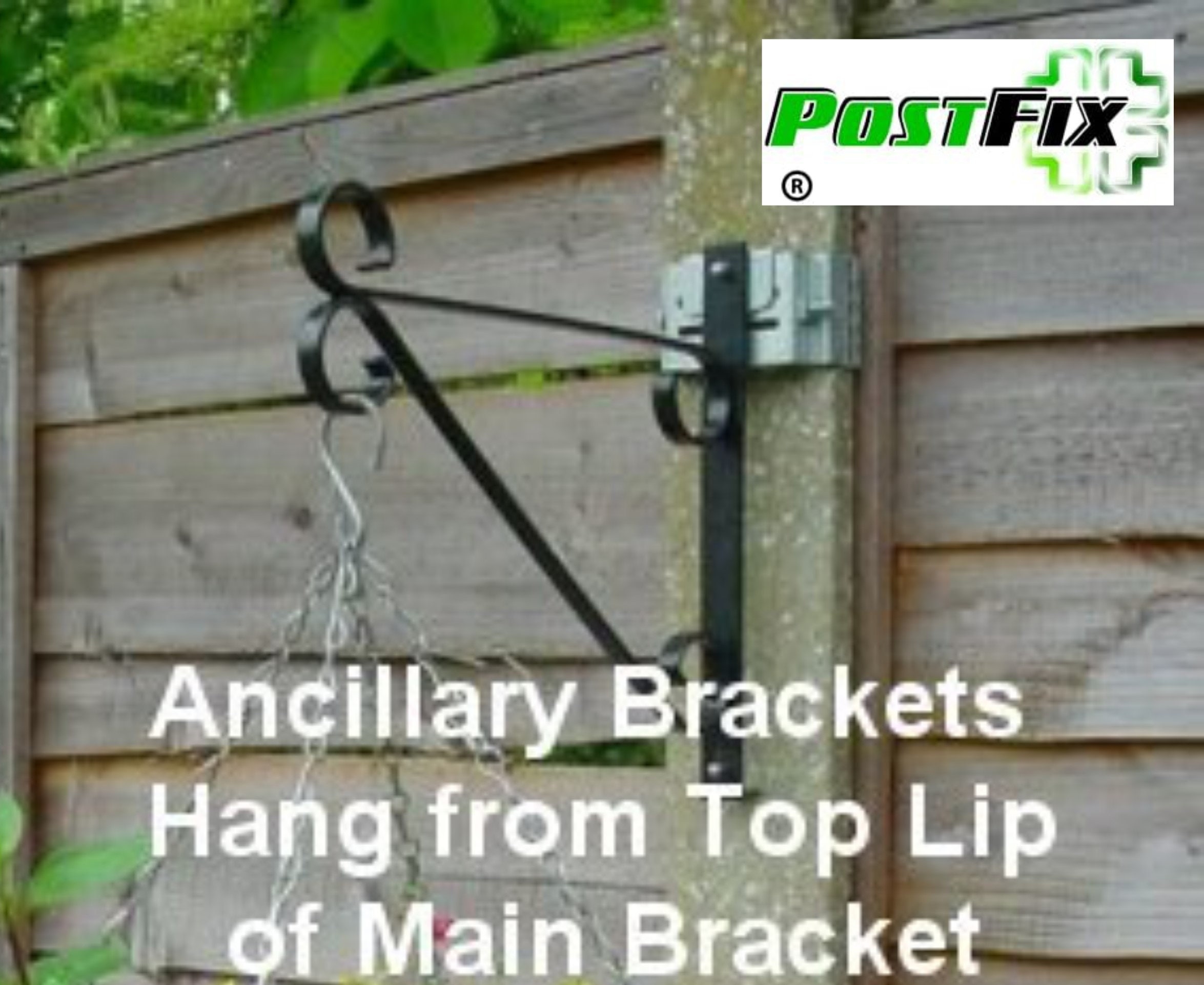 Postfix 4 X 5 Bracket And Hanging Basket Adaptor For Slotted Concrete Fence Post Fix YOUR OWN Hanging Basket To Concrete Posts Etsy