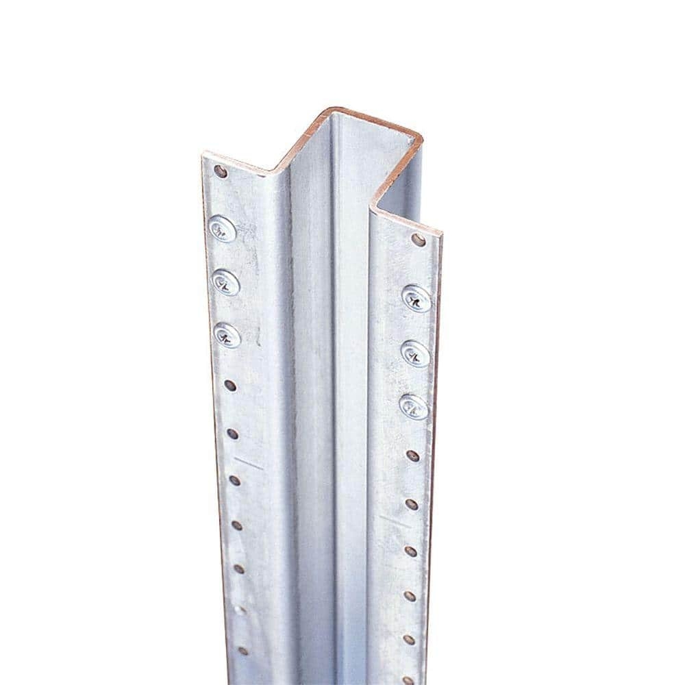 PostMaster 3 1 2 In X 1 3 4 In X 8 Ft Metal Fence Post 633664 The Home Depot