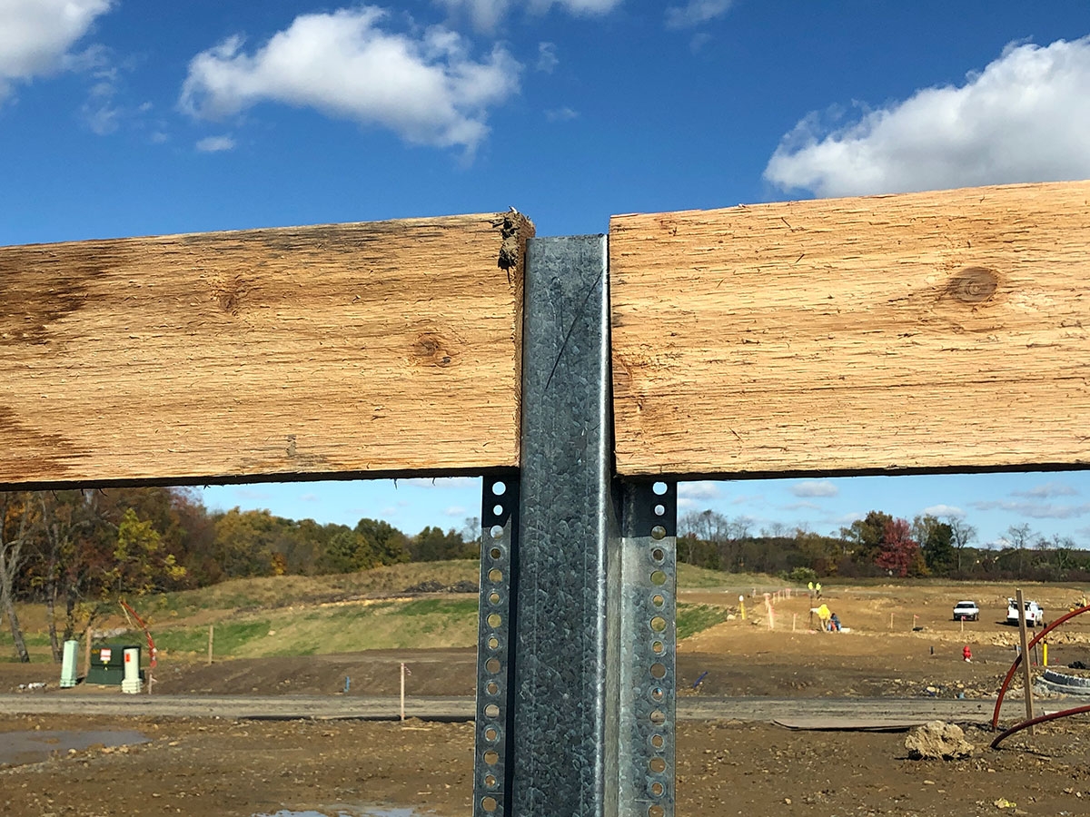 9 ft galvanized fence post