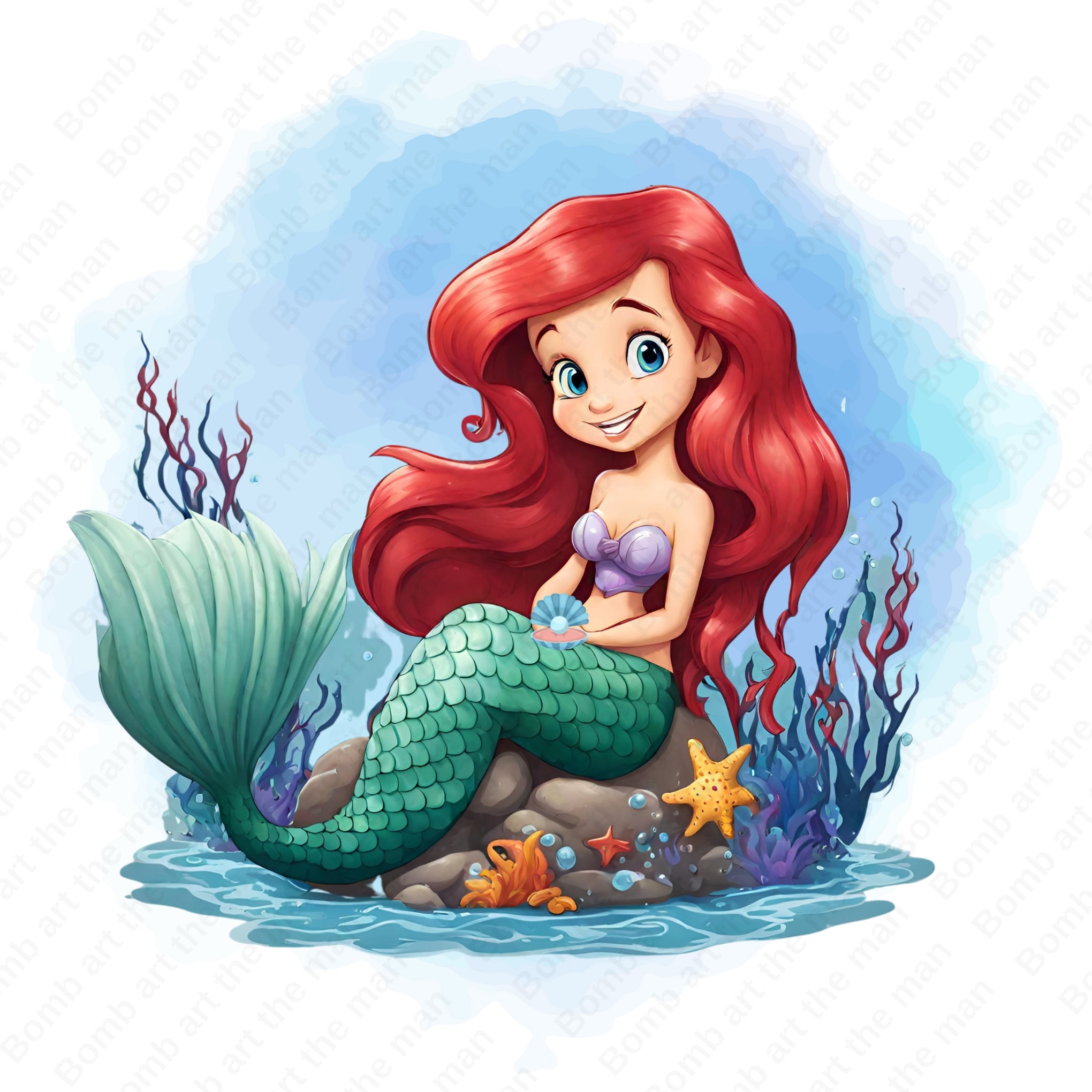 ariel drawing aesthetic