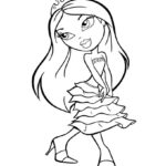 Princess Bratz Coloring Pages Hellokids