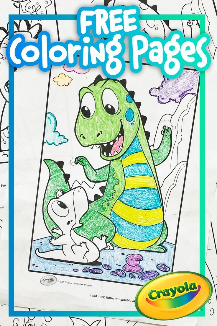 Print Color FREE Dinosaur Coloring Pages