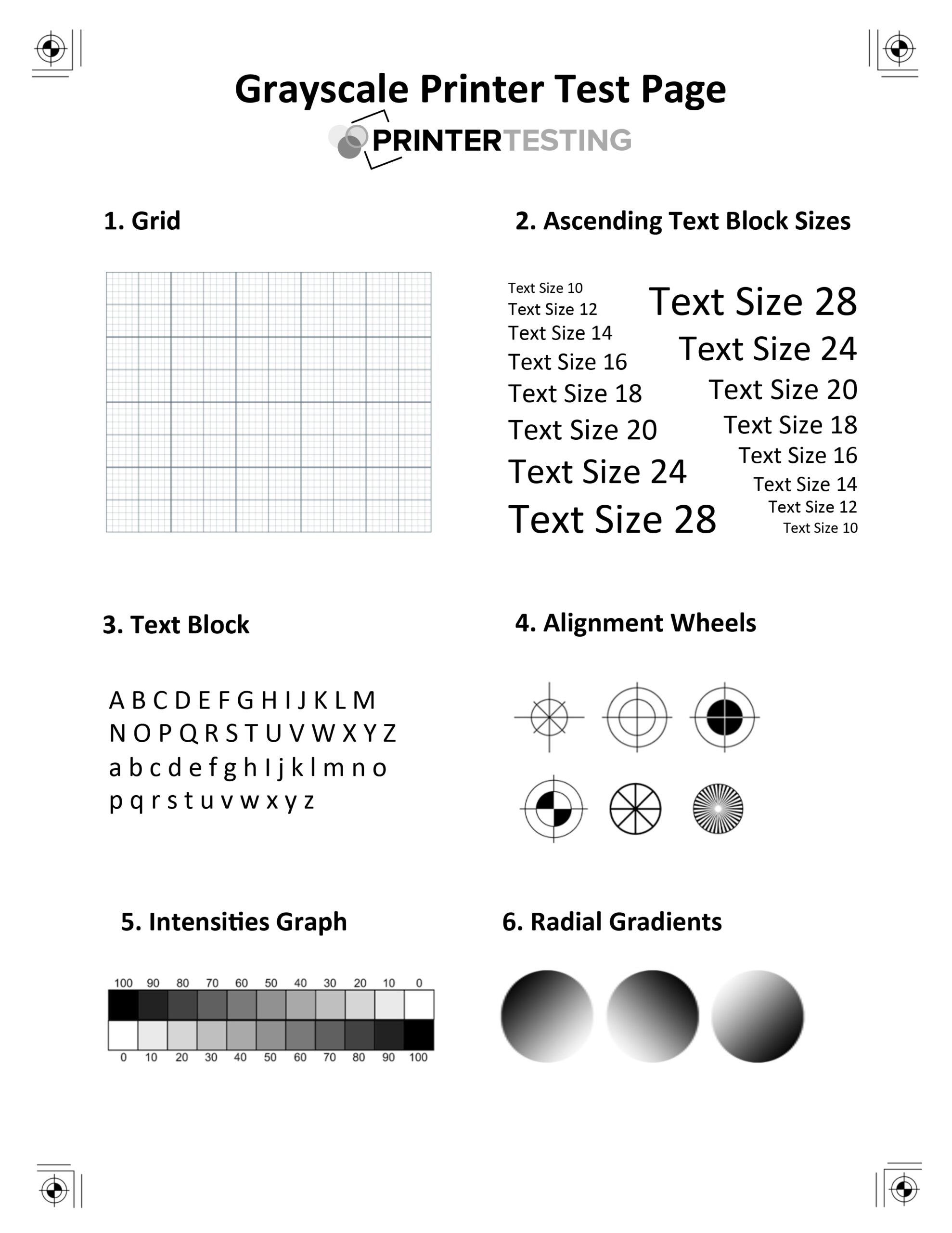 Print Printer Test Page Printer Testing