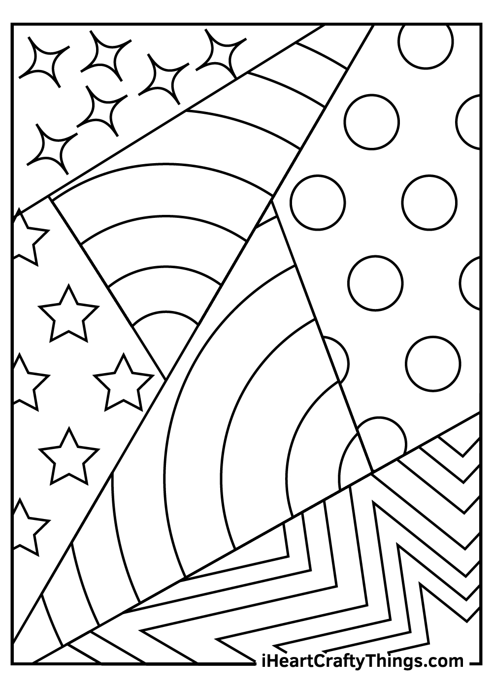 Printable Abstract Coloring Sheets Printable Party Favors
