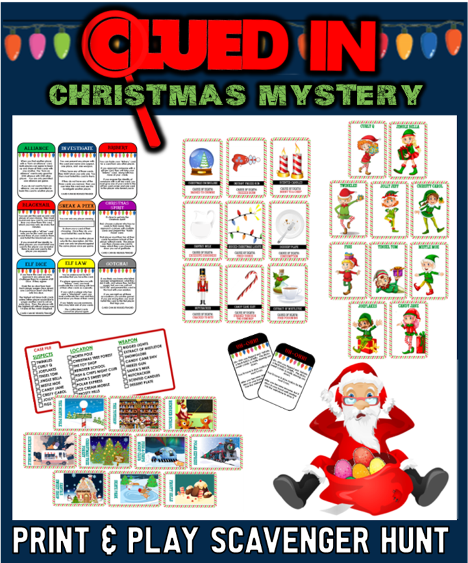printable christmas office games