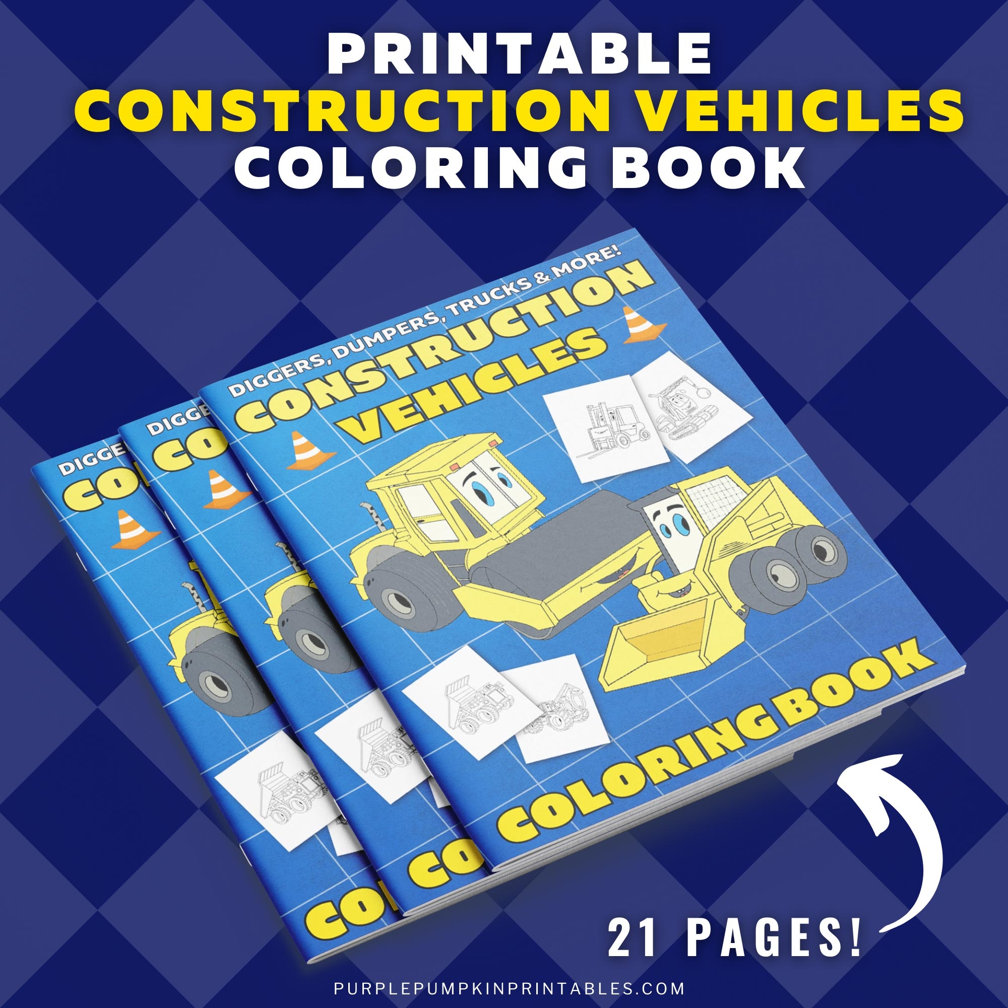Printable Construction Vehicle Coloring Book Made By Teachers