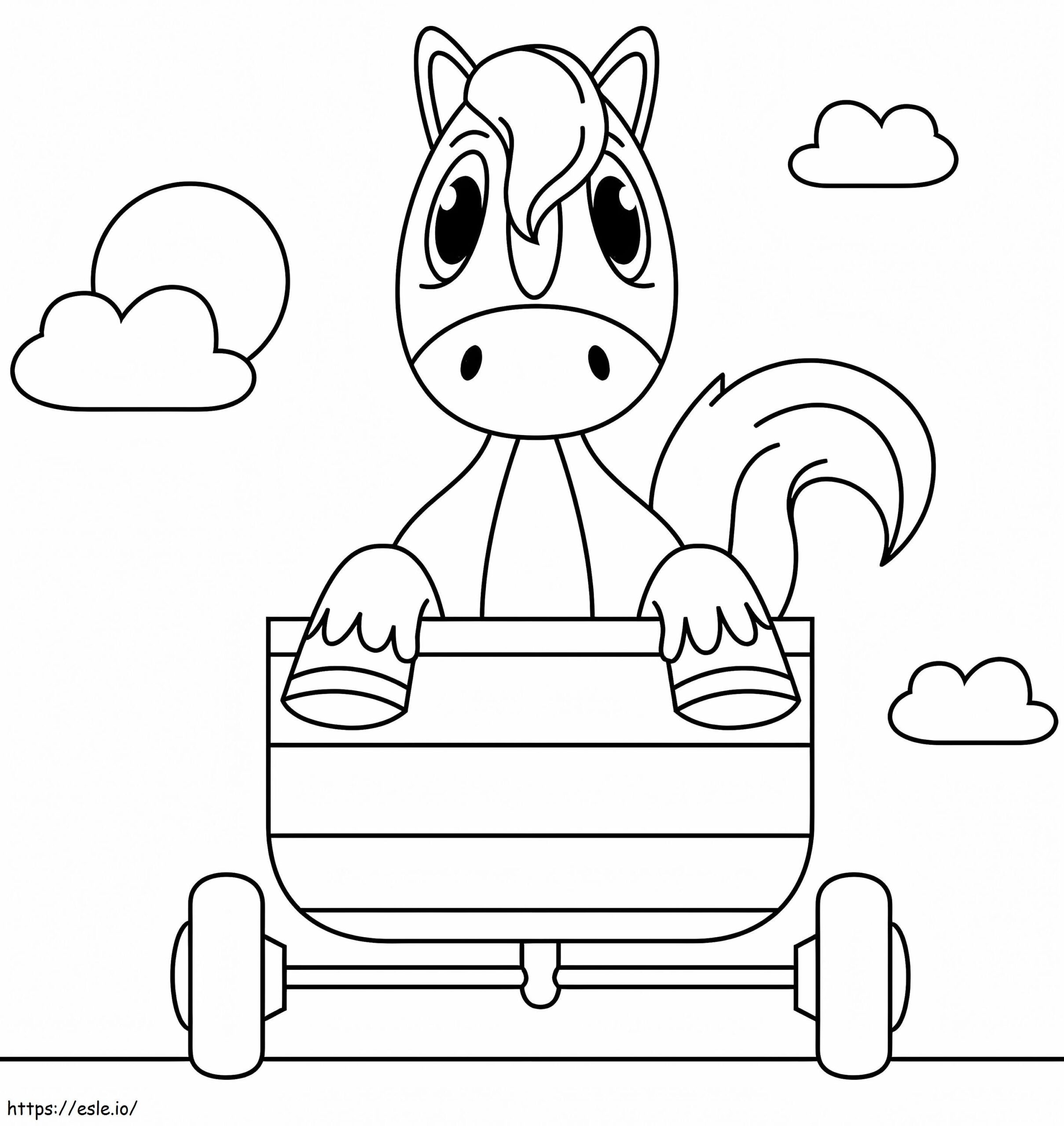 Printable Little Horse Coloring Page