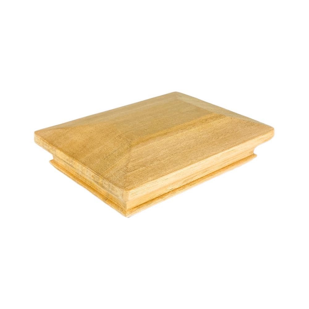 Protectyte Miterless 4 In X 6 In Untreated Wood Pyramid Slip Over Fence Post Cap HDPY4X6 The Home Depot