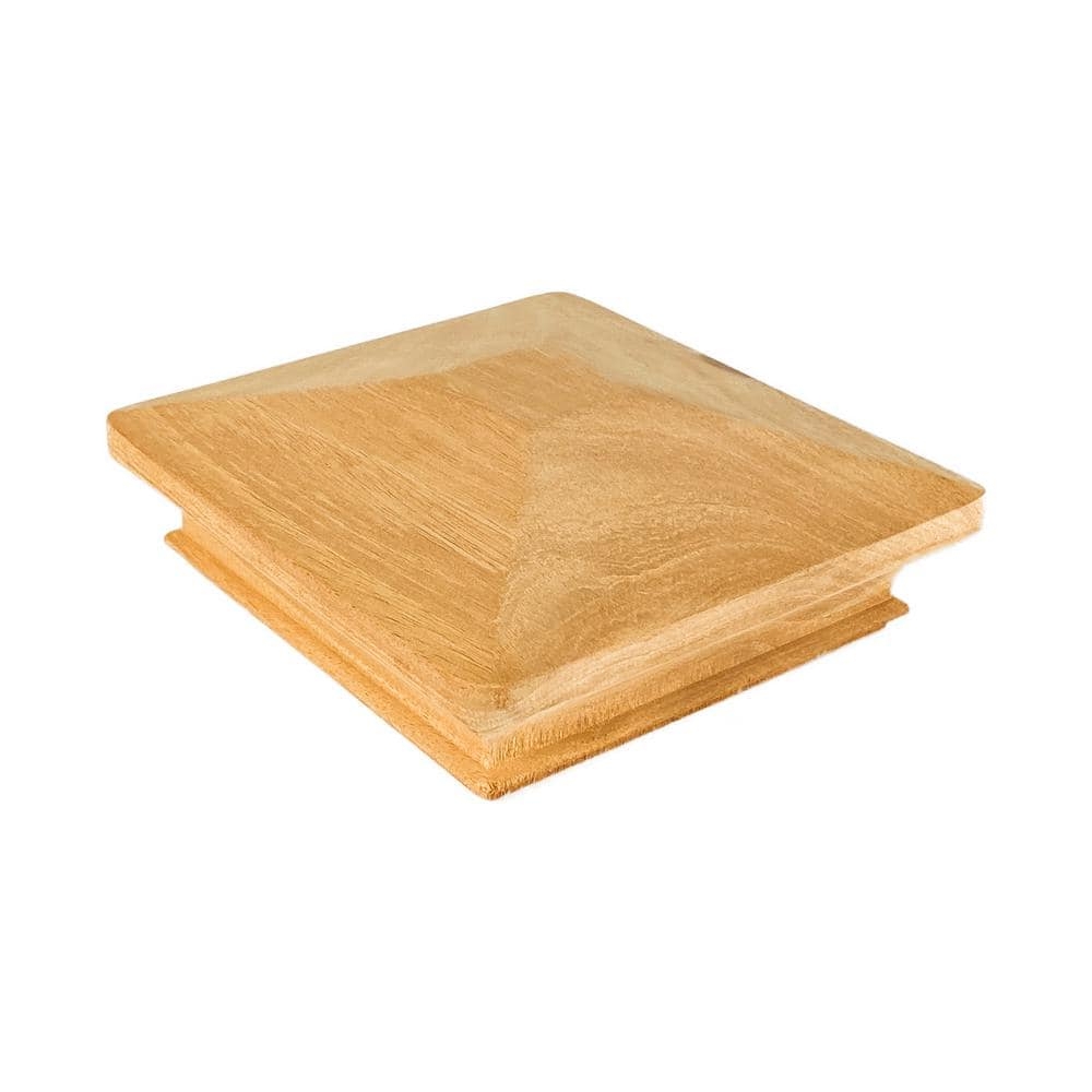 Protectyte Miterless 5 In X 5 In Untreated Wood Pyramid Slip Over Fence Post Cap HDPY458 The Home Depot