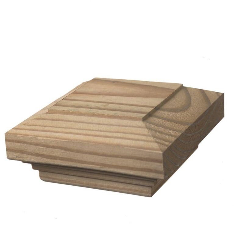 ProWood 6 In X 6 In Wood Flat Fancy Post Cap 6 Pack 189301 The Home Depot
