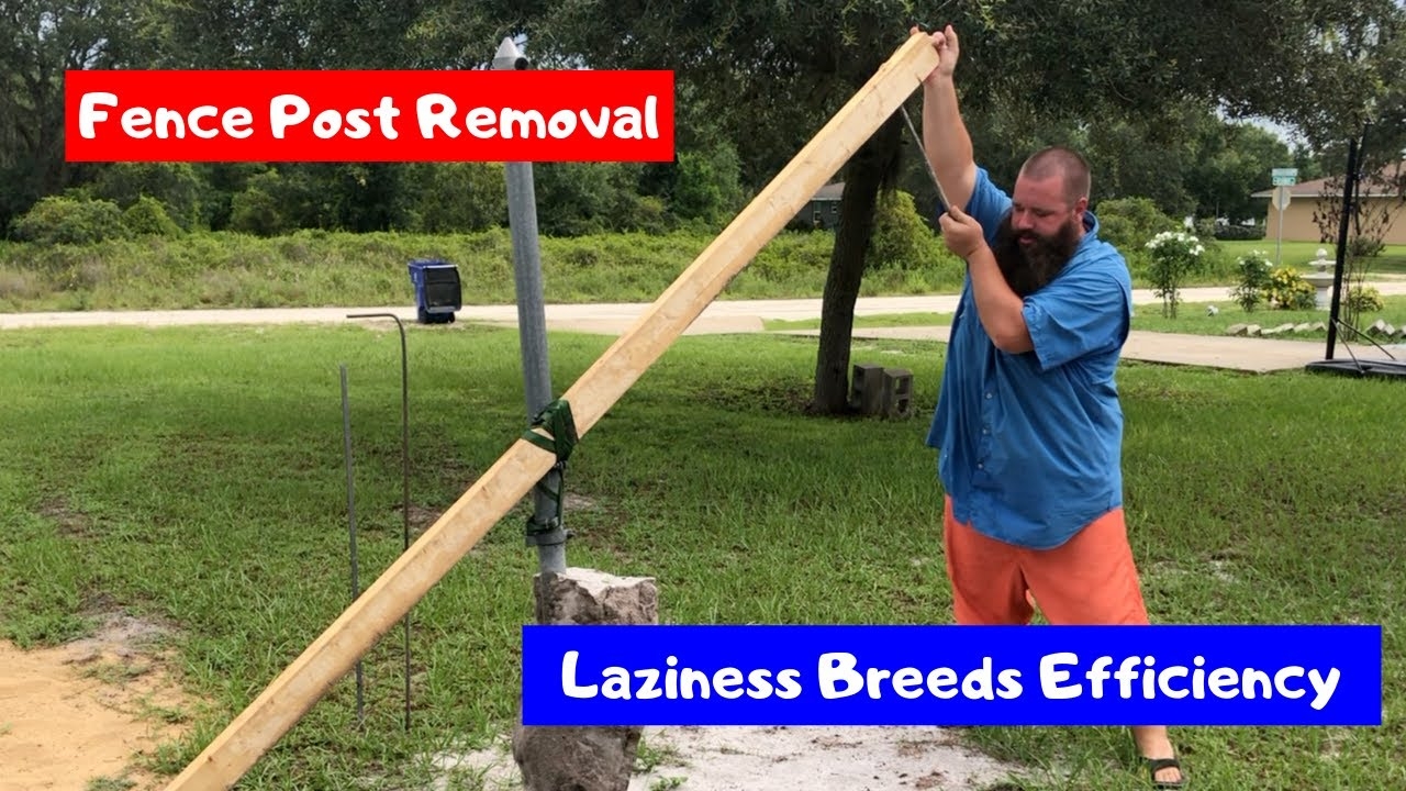 Quick And Easy One Person Fence Post Removal YouTube