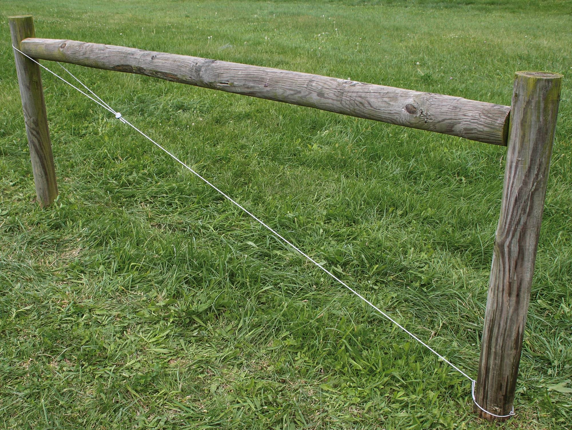 diagonal fence post brace
