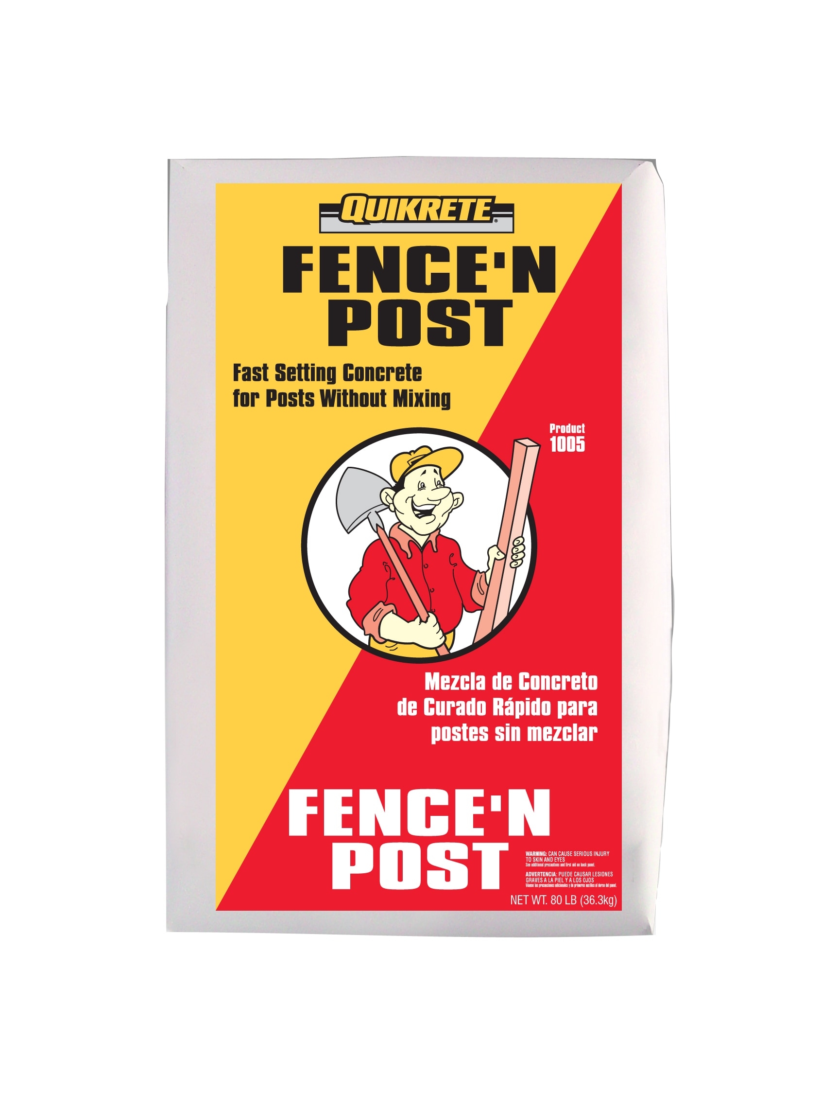 QUIKRETE Fence N Post 80 Pound s Fast Setting Concrete Mix In The Concrete Cement Stucco Mixes Department At Lowes