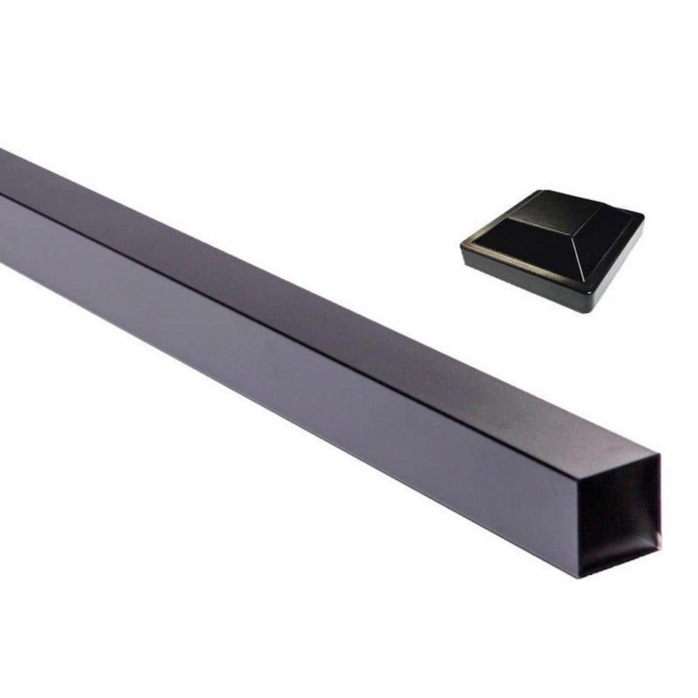 Reviews For Slipfence 4 In X 4 In X 124 In Black Aluminum Fence Post Includes Post Cap Pg 3 The Home Depot