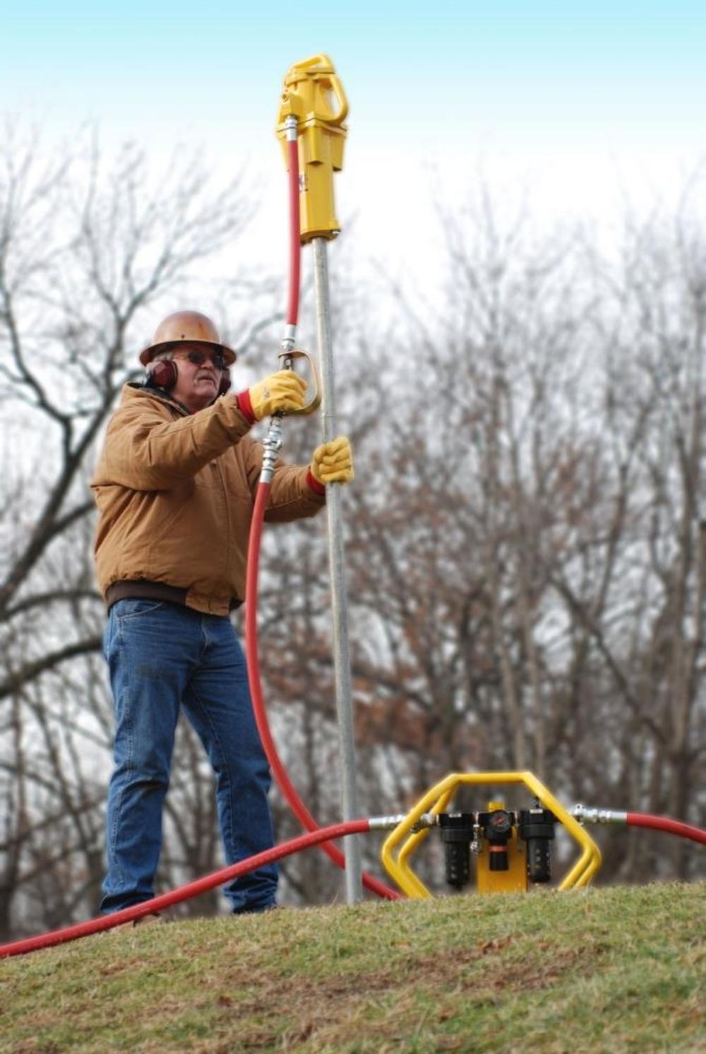fence post driver pneumatic