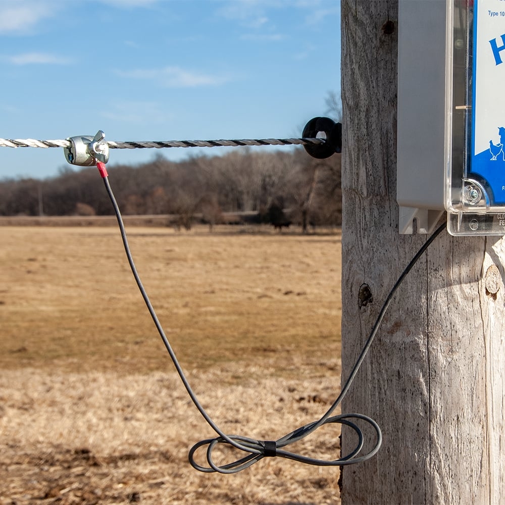 electric fence post wire connectors