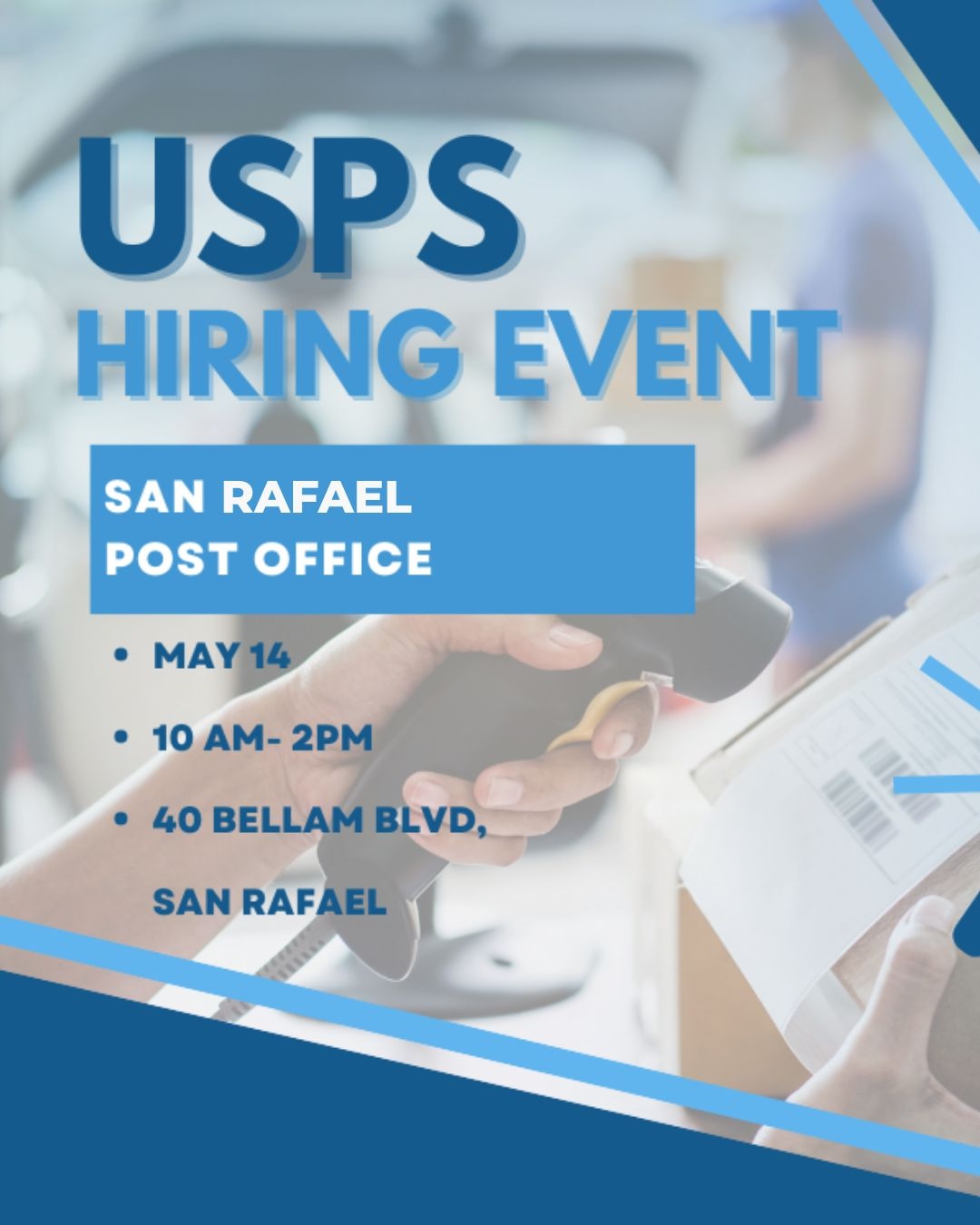 San Rafael USPS Hiring Event Workforce Alliance Of The North Bay