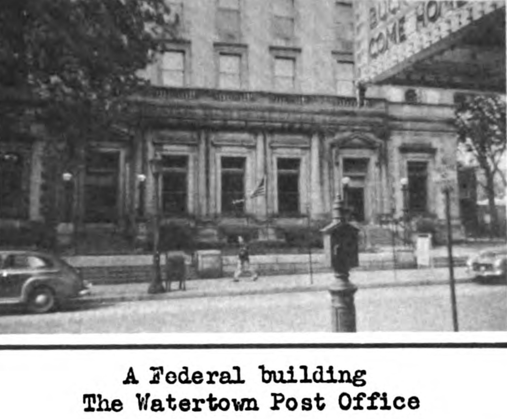 Second Watertown Post Office 1909 1989 Memoryln