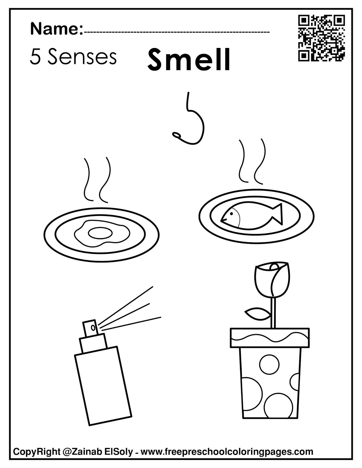 Set Of 5 Senses Activities For Kids