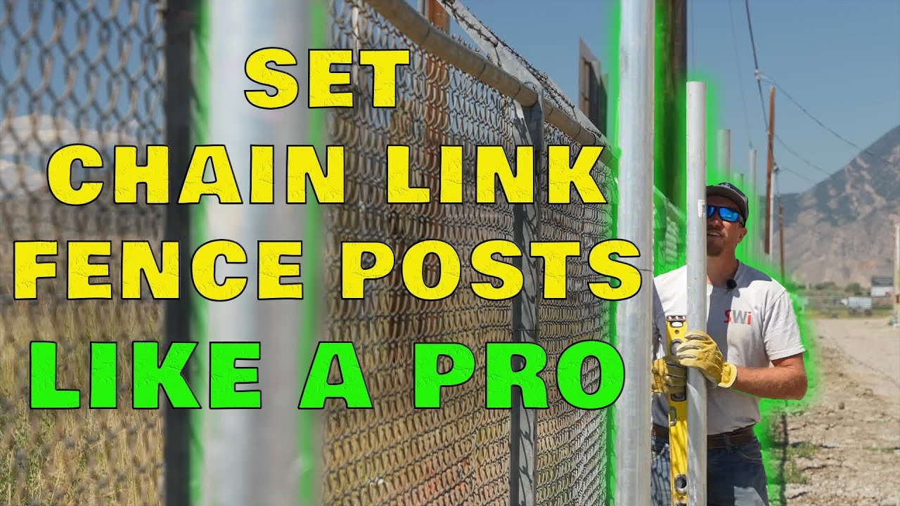 Setting Chain Link Fence Posts Quickly And Easily How We Build Chain Link YouTube