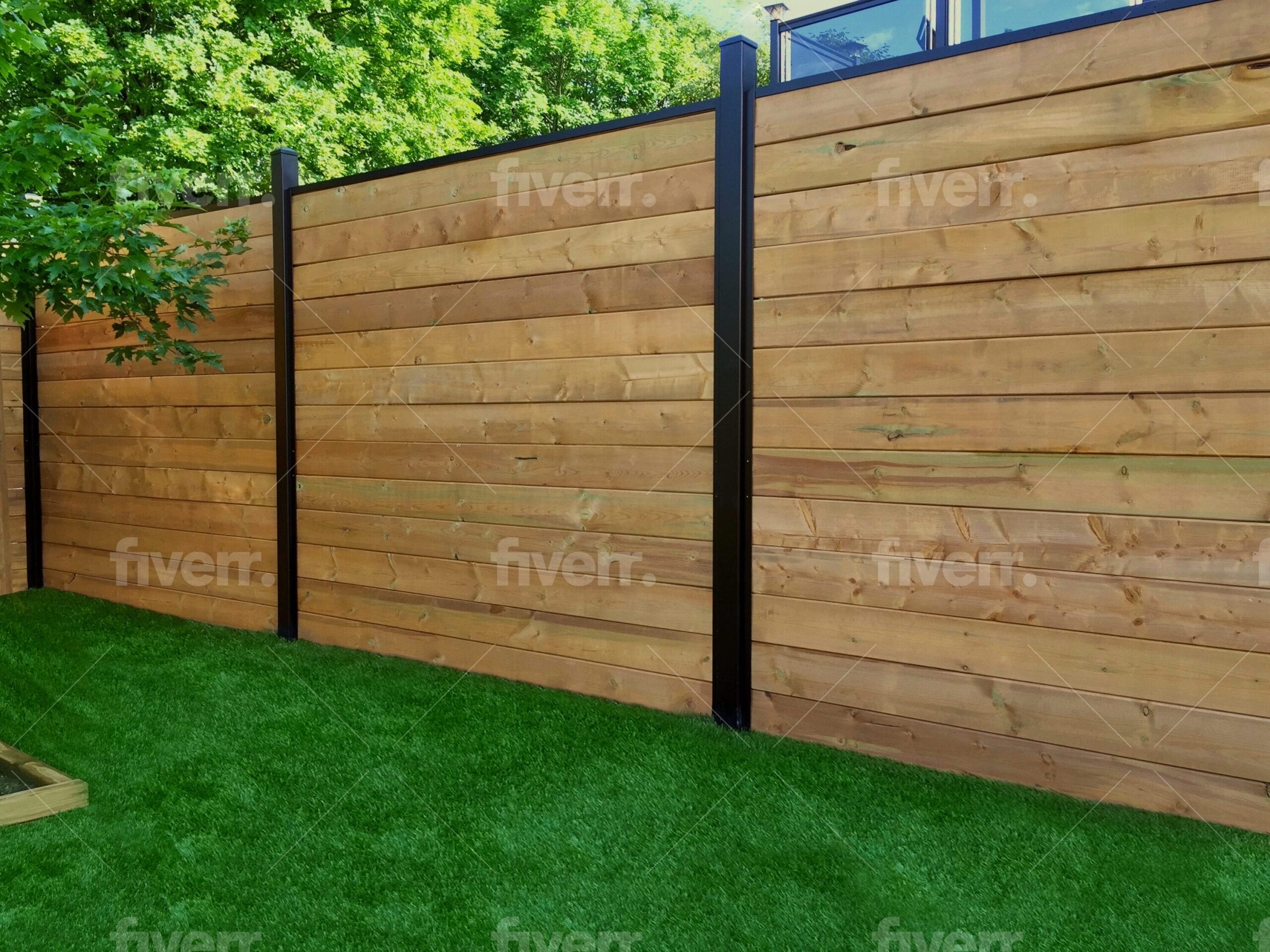 Slipfence Industrial Strength 6 ft H X 6 ft W Black Powder Coated Aluminum Security And Yard Universal Horizontal Fence Channel Kit In The Metal Fencing Department At Lowes