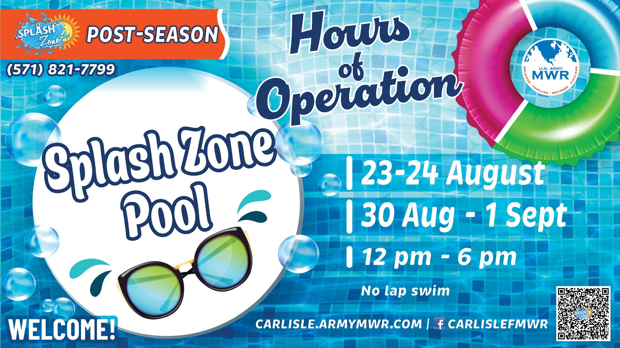 Splash Zone Pool Carlisle Barracks US Army MWR