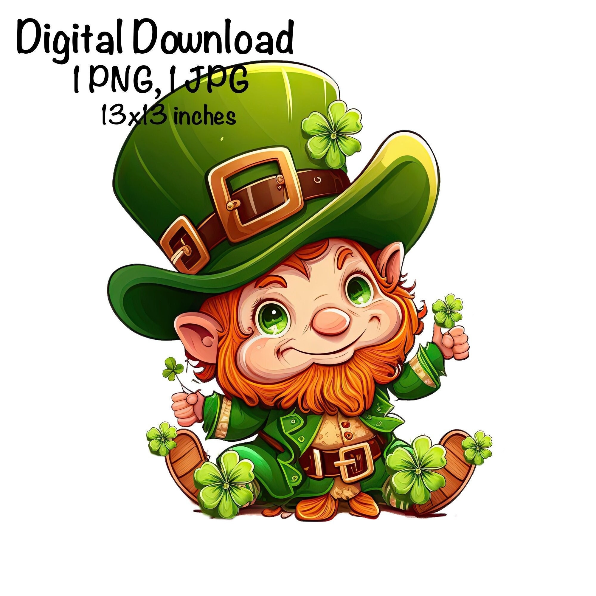 St Patrick s Day Leprechaun Watercolor Leprechaun Clipart PNG Commercial Use Sublimation Designs Leprechaun Watercolor Illustration PNG Etsy