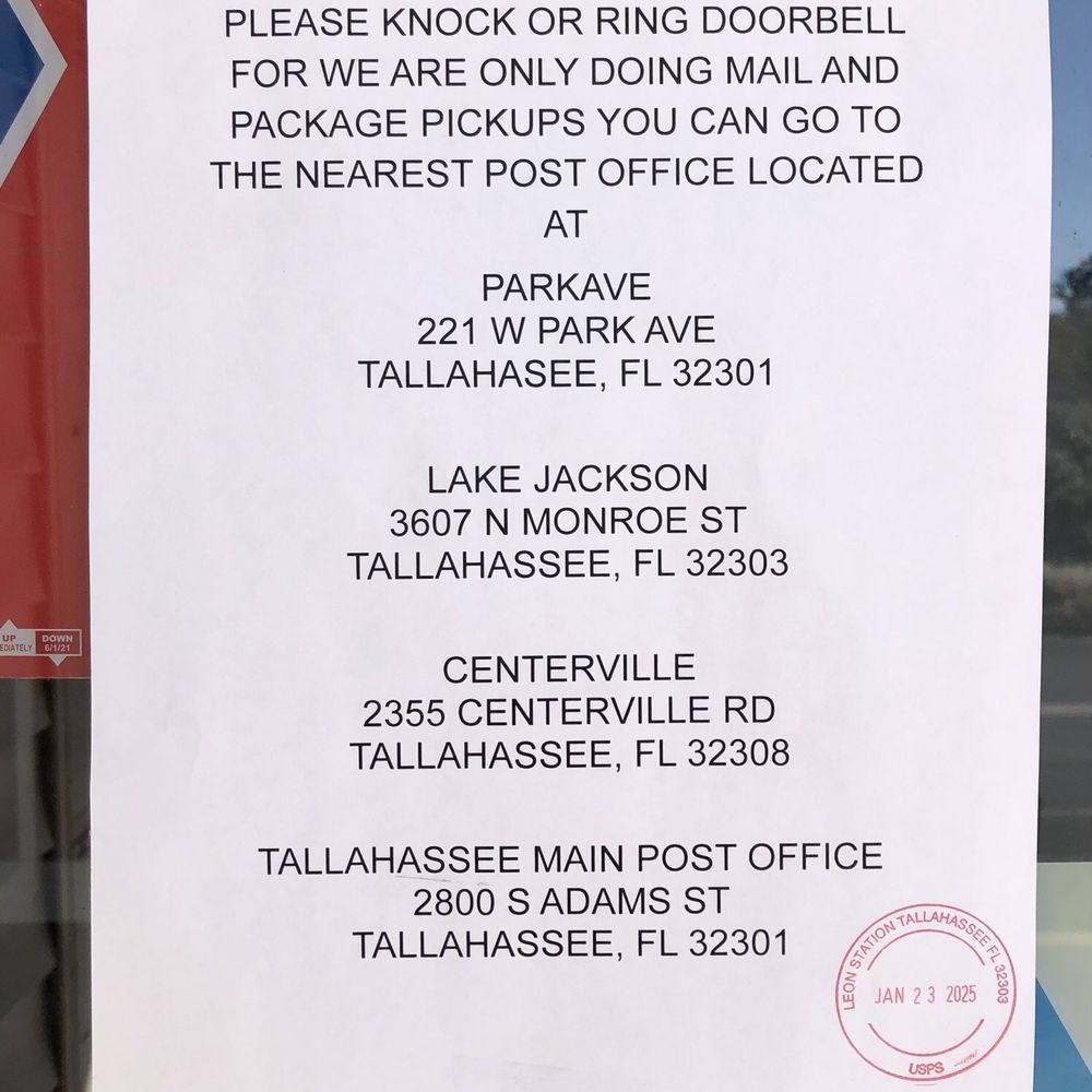 THE BEST 10 POST OFFICES In TALLAHASSEE FL Updated 2025 Hours Yelp
