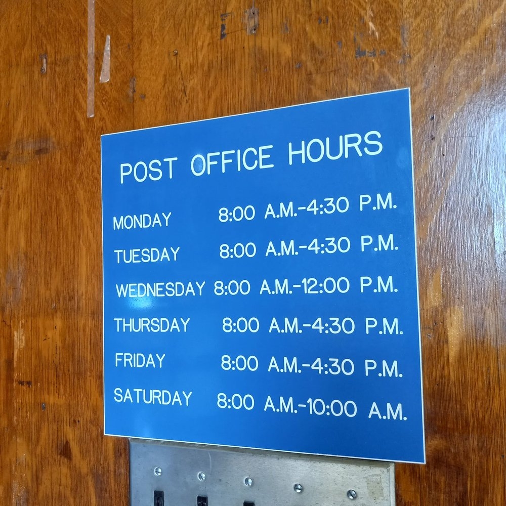 what are the post office hours