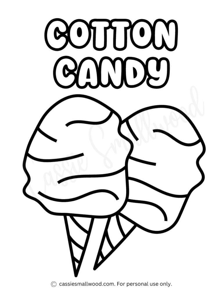 THE CUTEST Candy Coloring Pages Cassie Smallwood