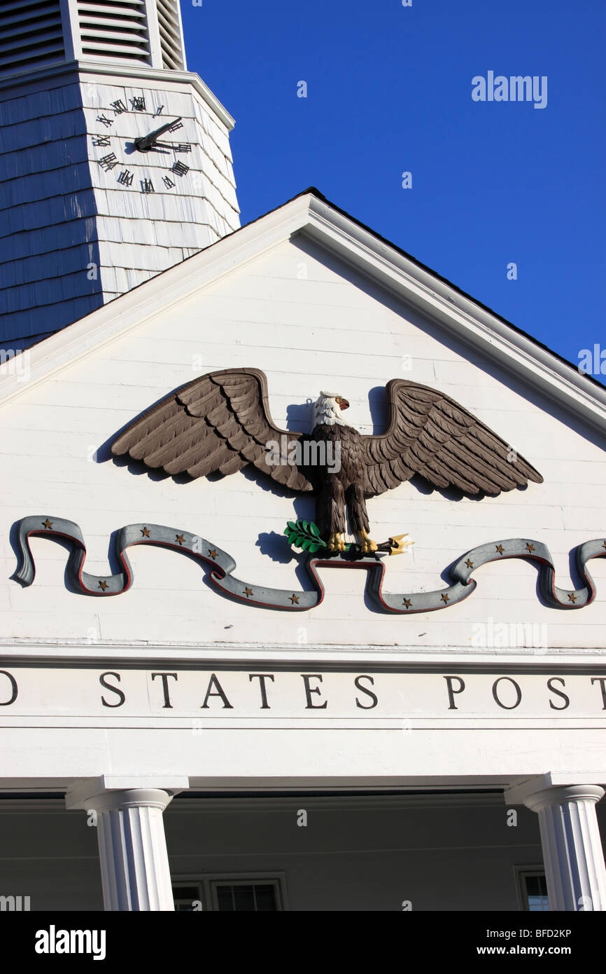 The Eagle That Flaps Its Wings On The Hour Stony Brook Post Office Long Island NY Stock Photo Alamy