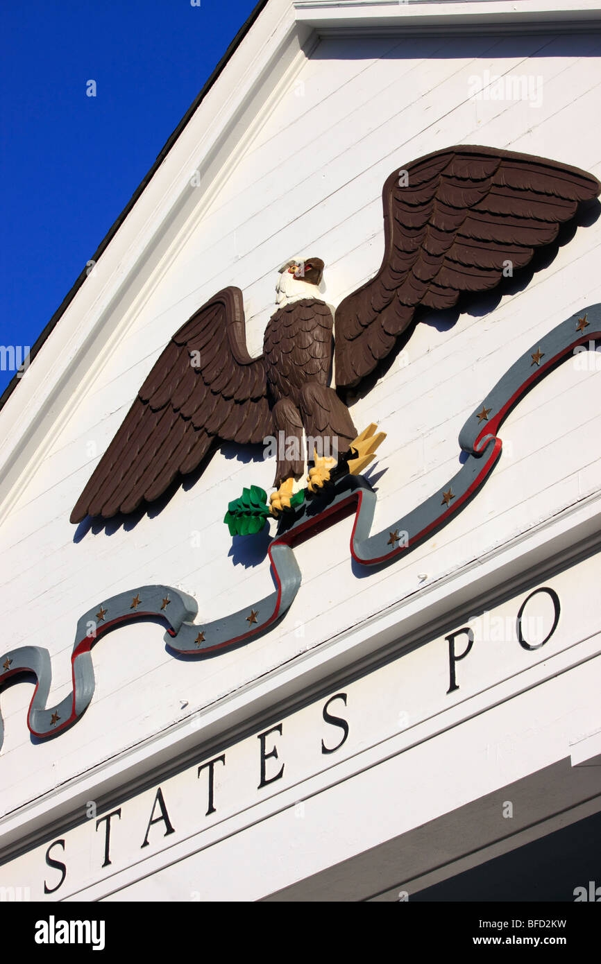 The Eagle That Flaps Its Wings On The Hour Stony Brook Post Office Long Island NY Stock Photo Alamy