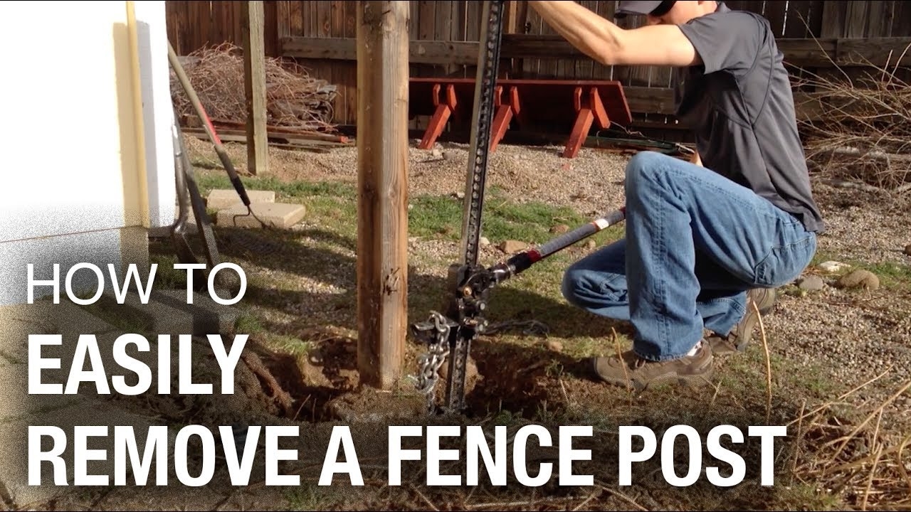The Fastest And Easiest Way To Remove A Fence Post that Works Every Time YouTube