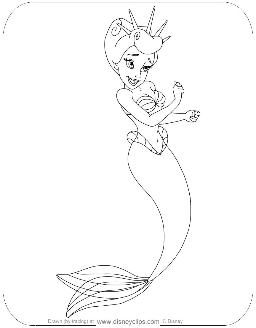 The Little Mermaid Coloring Pages 6 Disneyclips