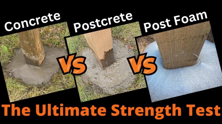 The Ultimate Strength Test Fence Post Foam Vs Postcrete Vs Concrete Which Comes Out On Top YouTube