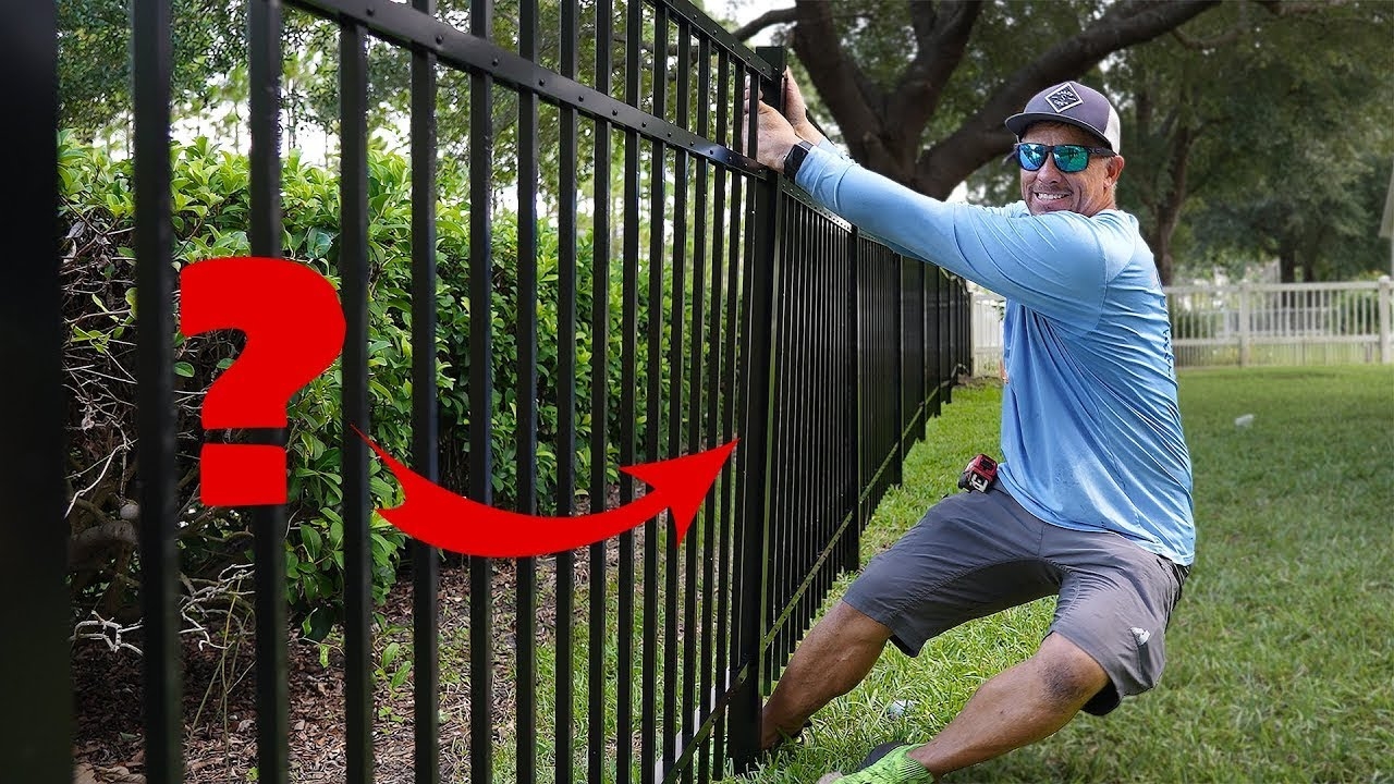 This No Dig Aluminum Fence Is 10x Stronger Than It Should Be YouTube