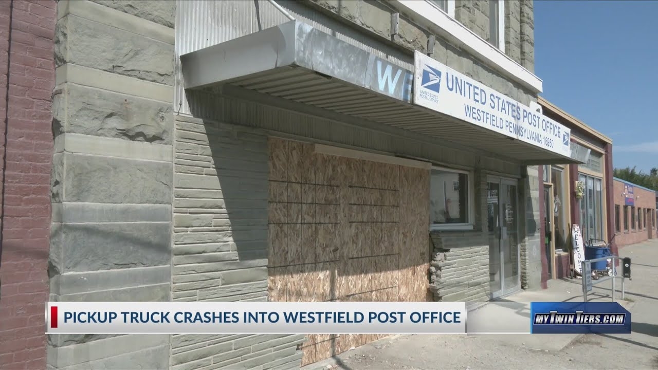 Truck Crashes Into Westfield Post Office YouTube