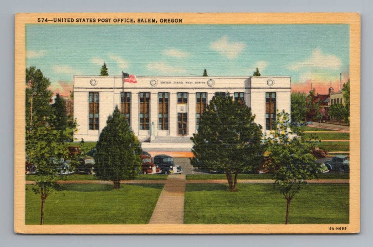 USPS Post Office Salem Oregon Postcard EBay