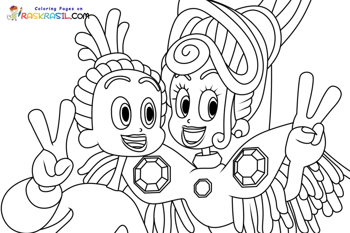 Velvet And Veneer Coloring Pages