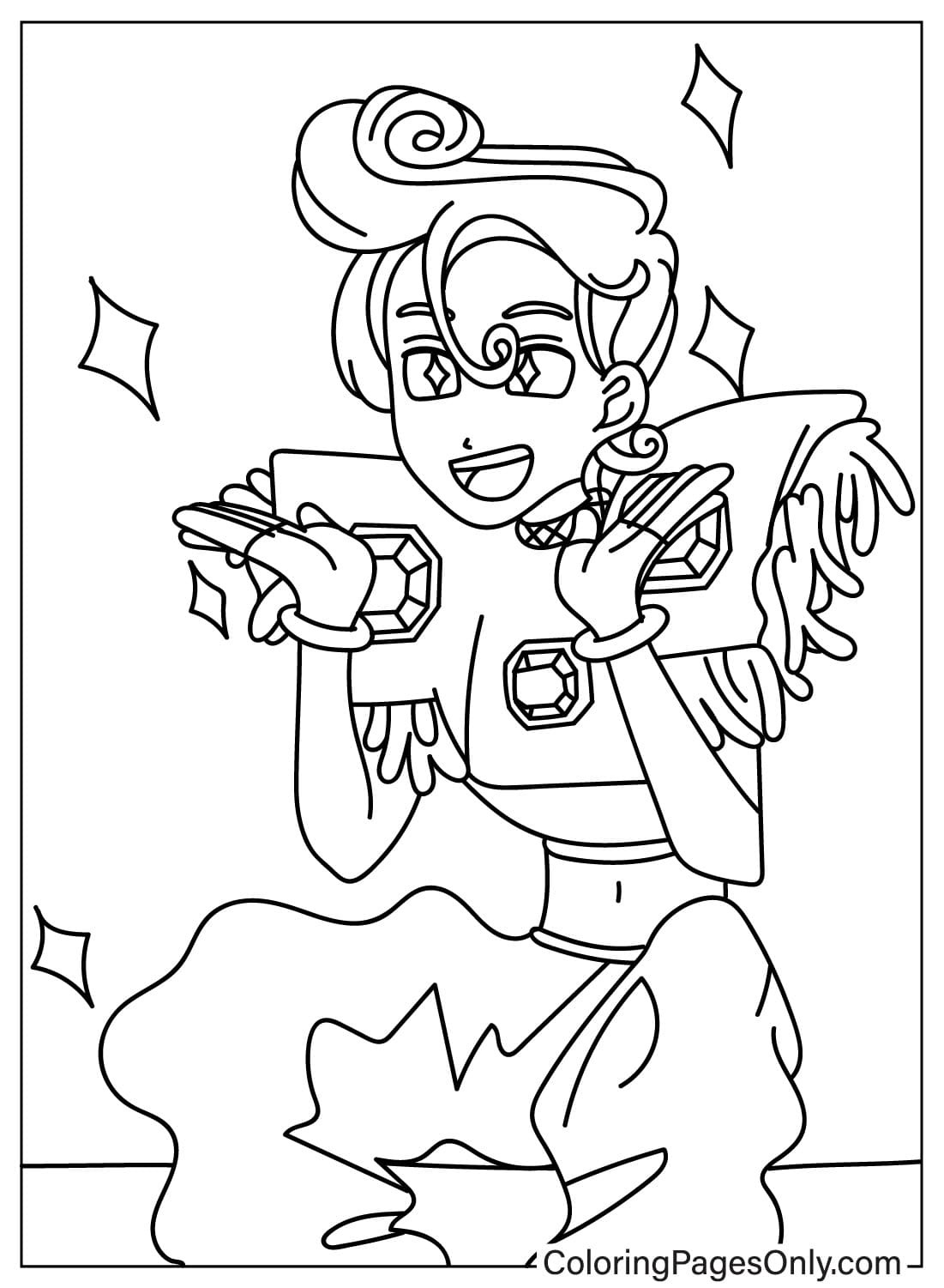 Velvet And Veneer Coloring Pages