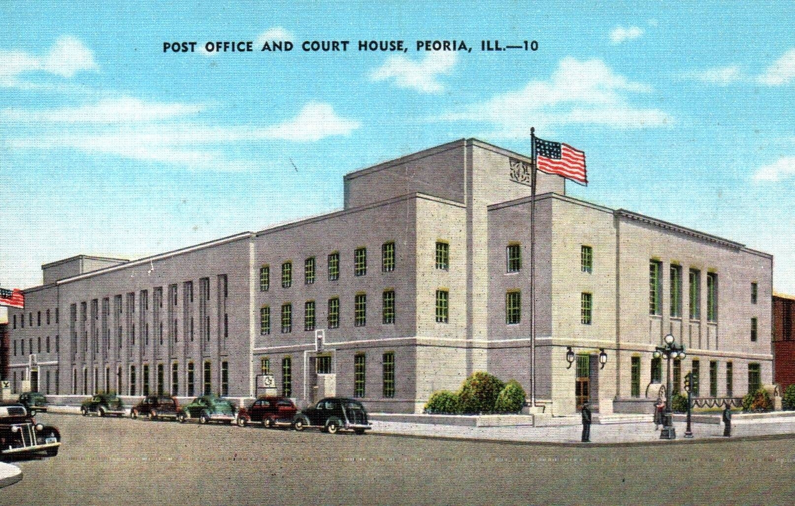 Vintage Postcard Peoria Illinois Post Office Court House Postcard Linen Postcard Peoria Postcard Antique Postcard Peoria Illinois Etsy Canada